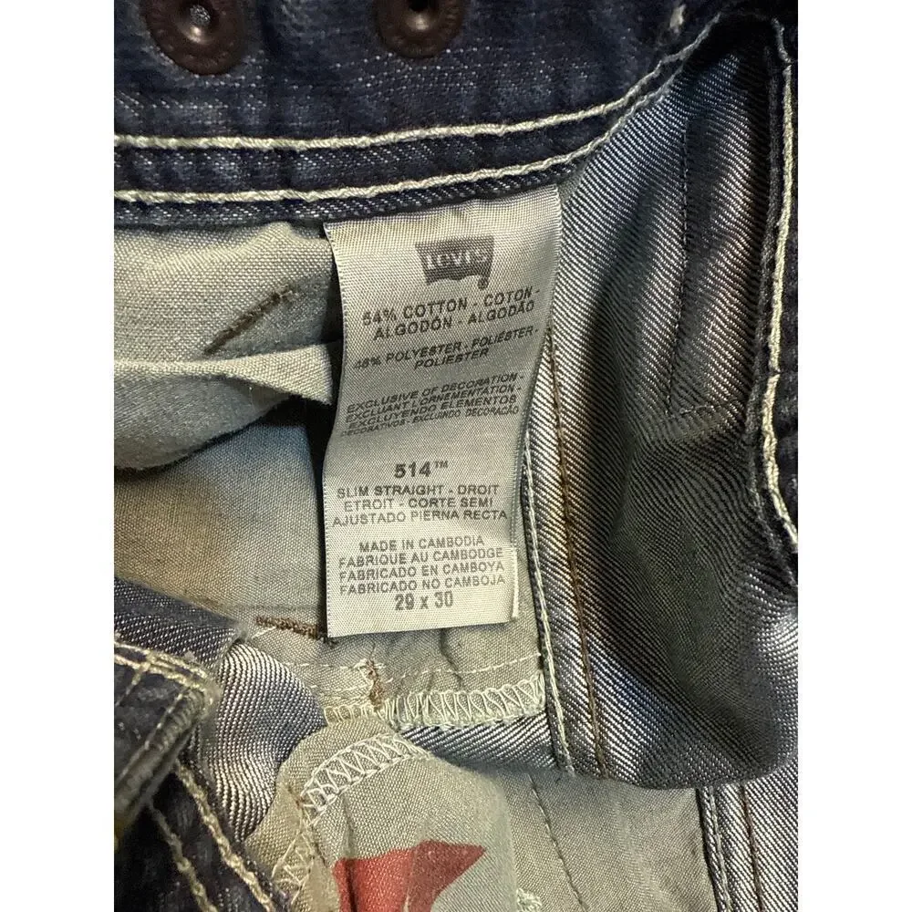 LEVIS 514 denim jeans size 29 x 30